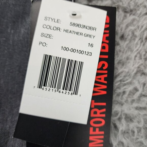 Briggs Pants Womens 16 Gray Stretch High Rise Comfort Waistband Dress NWT - Picture 2 of 16